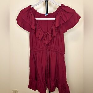 Old Navy Burgundy Dress